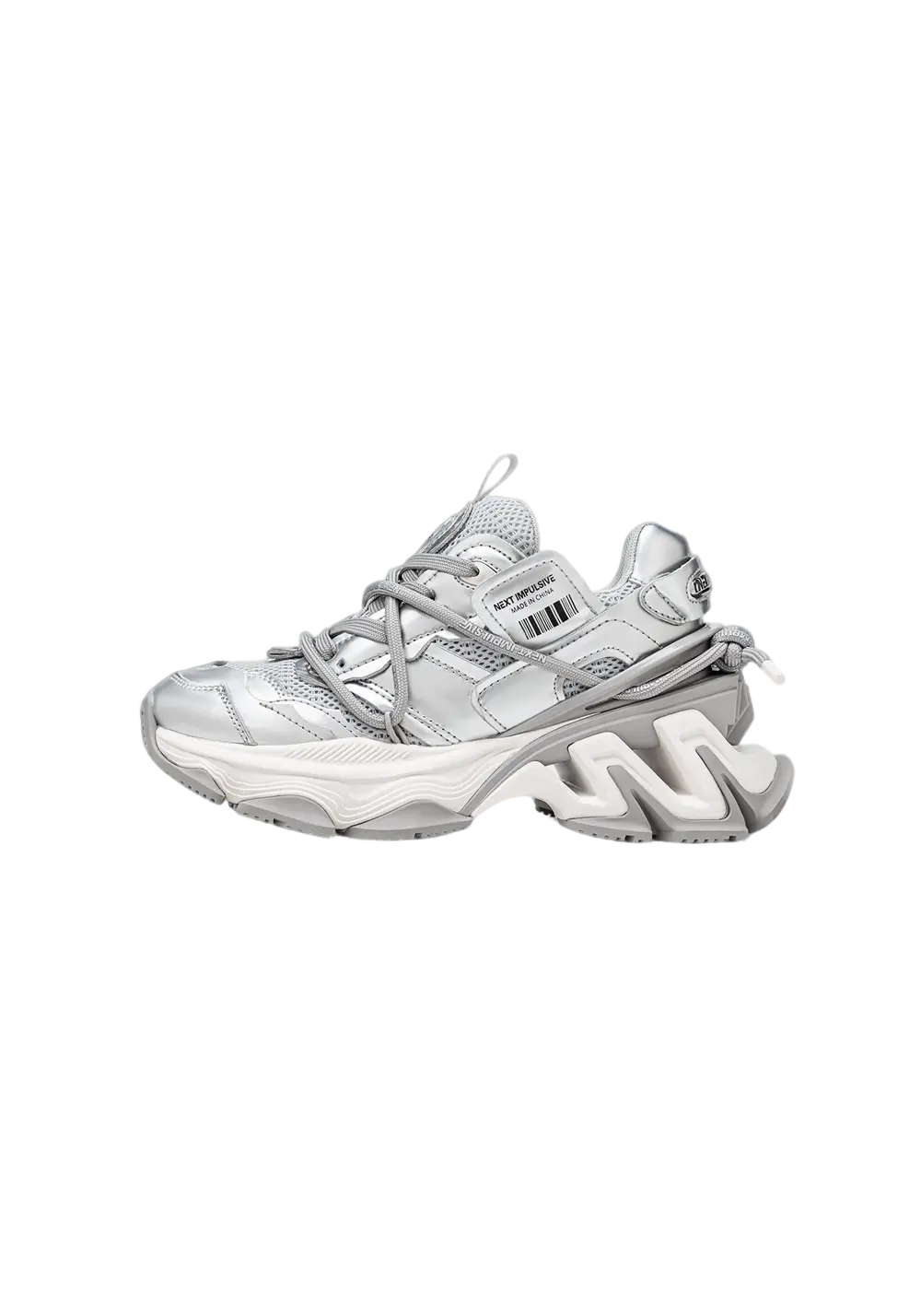 Black Impulse Layered Dad Sneakers - Skipkicks