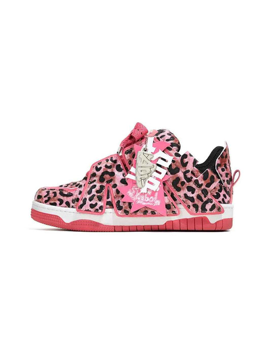 Leopard Low-Top Skate Sneakers