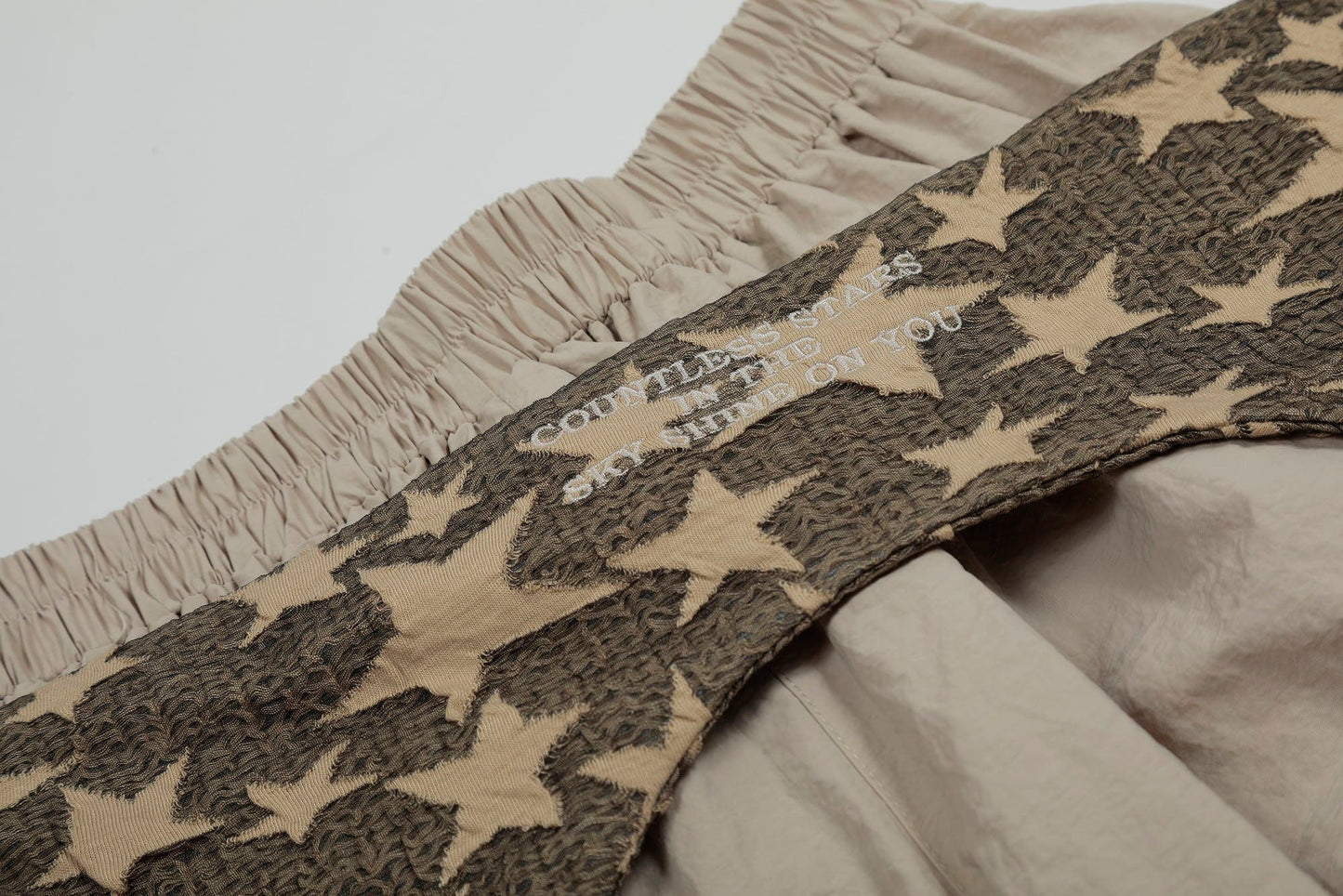 Star Overlay Layered Cargo Pants