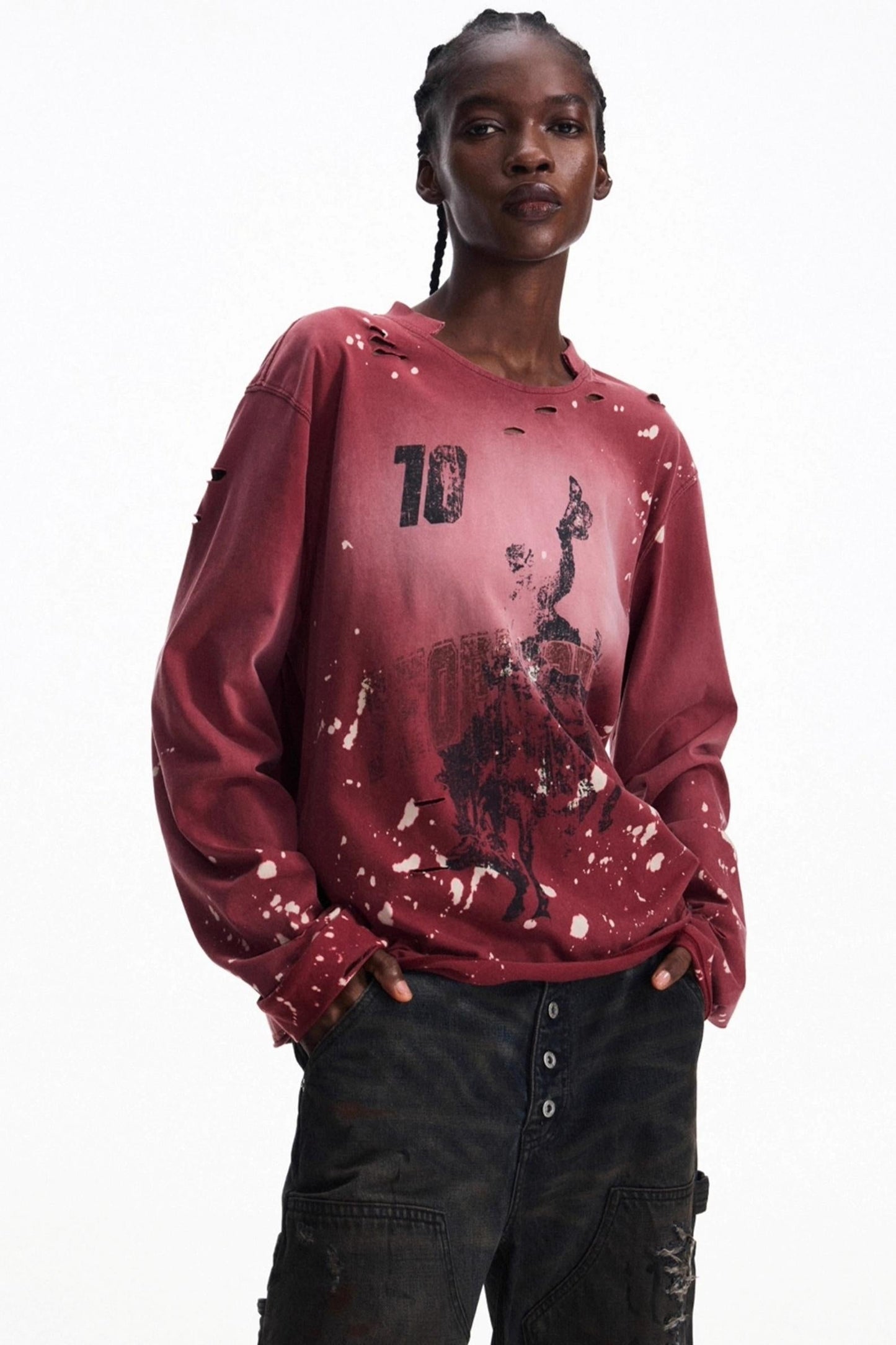 Men's Vintage Ink Long-Sleeve T-Shirt