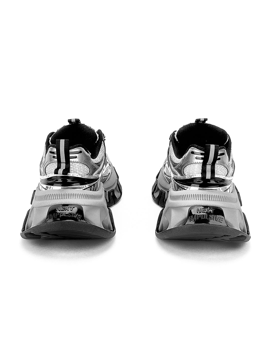 Gray-Teal Papillon Platform Sneakers