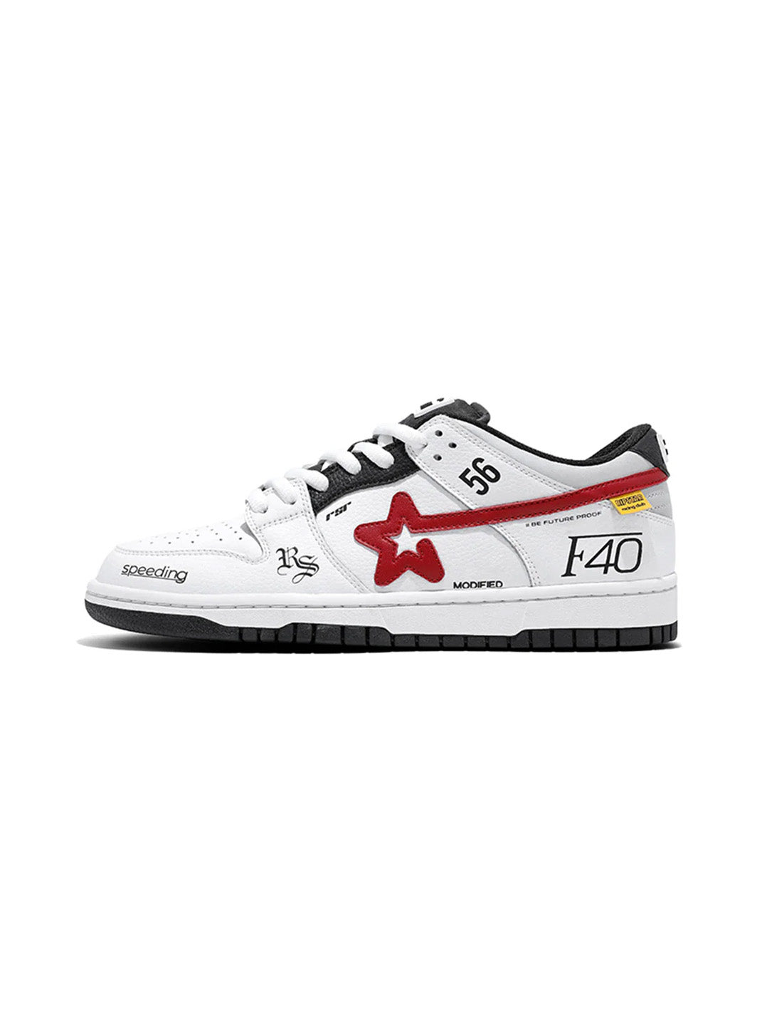 Explosion Star Low-Top Skate Sneakers - Skipkicks
