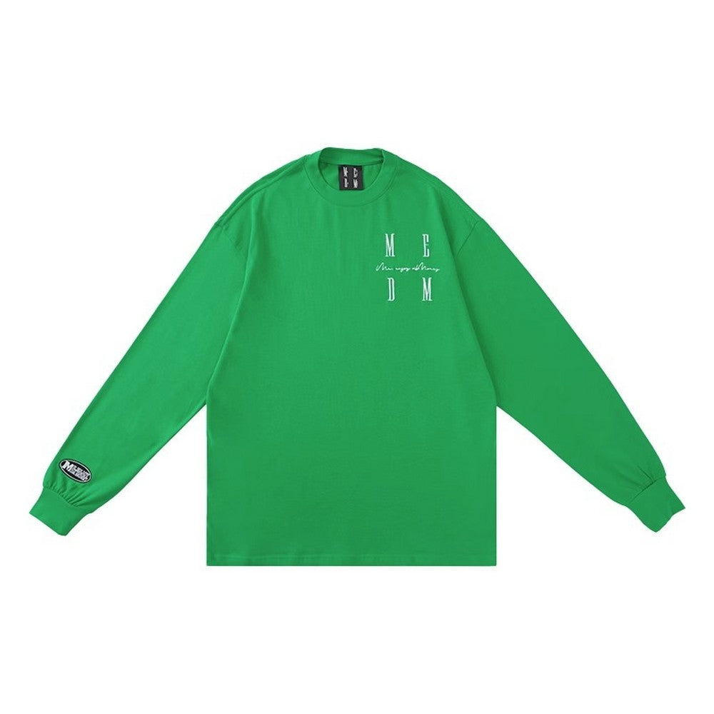 Basic Long Sleeve Tee With Logo