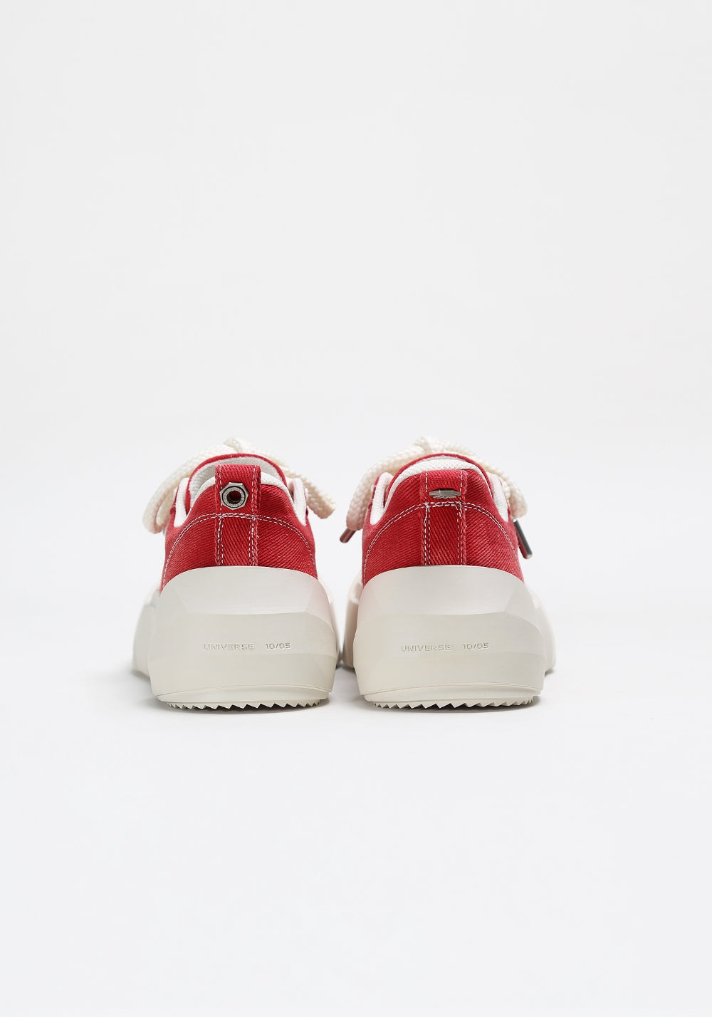 Denim Bare Look Washed Platform Sneakers - Skipkicks