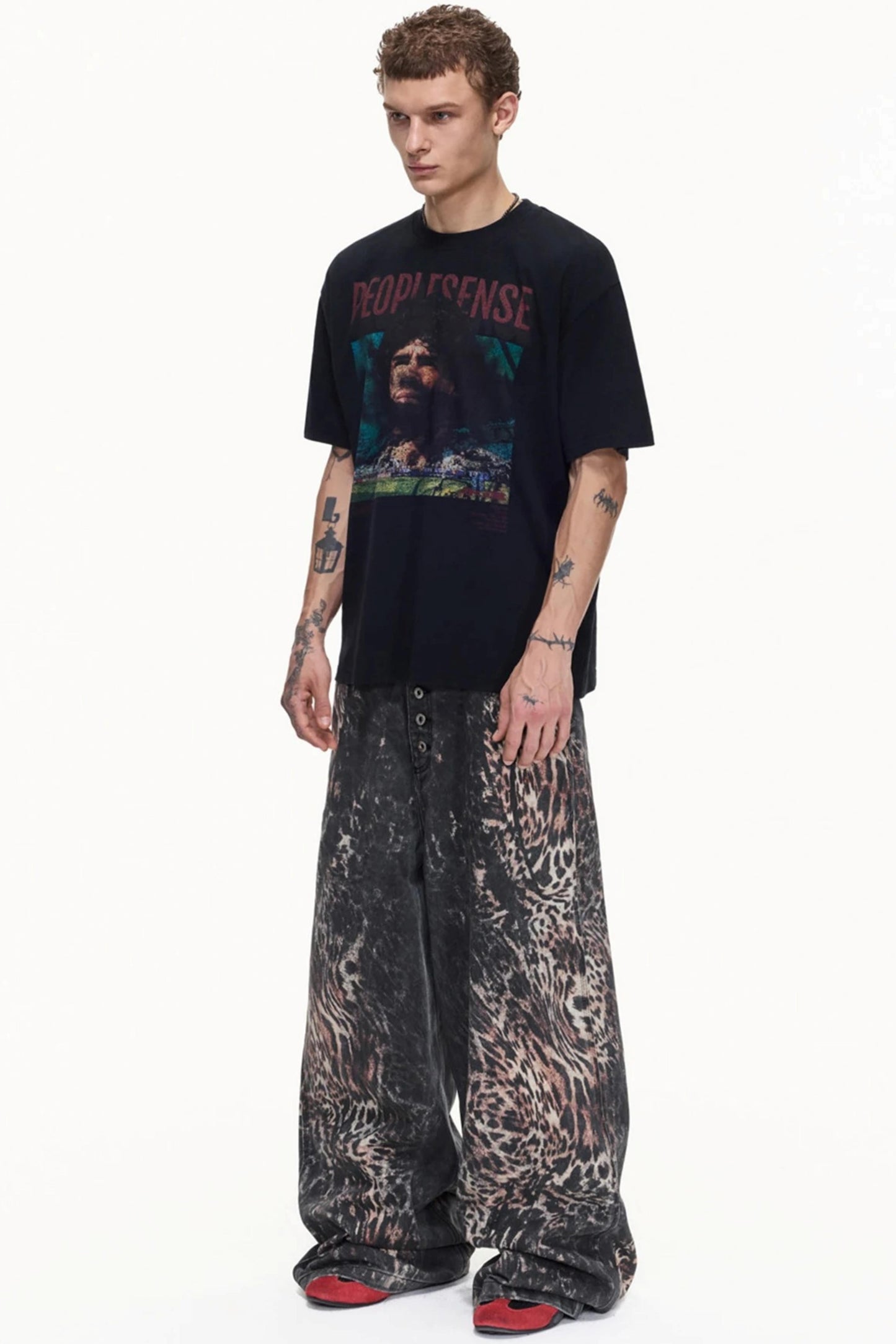 Men's Retro Distressed Cotton Tee