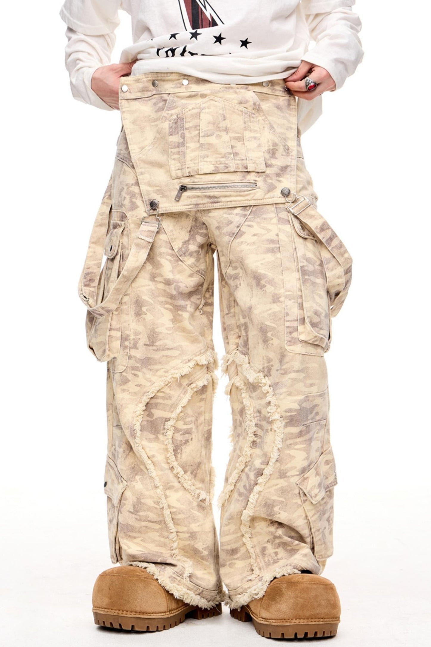 Men's Retro Straight-Leg Cargo Pants for Effortless Style