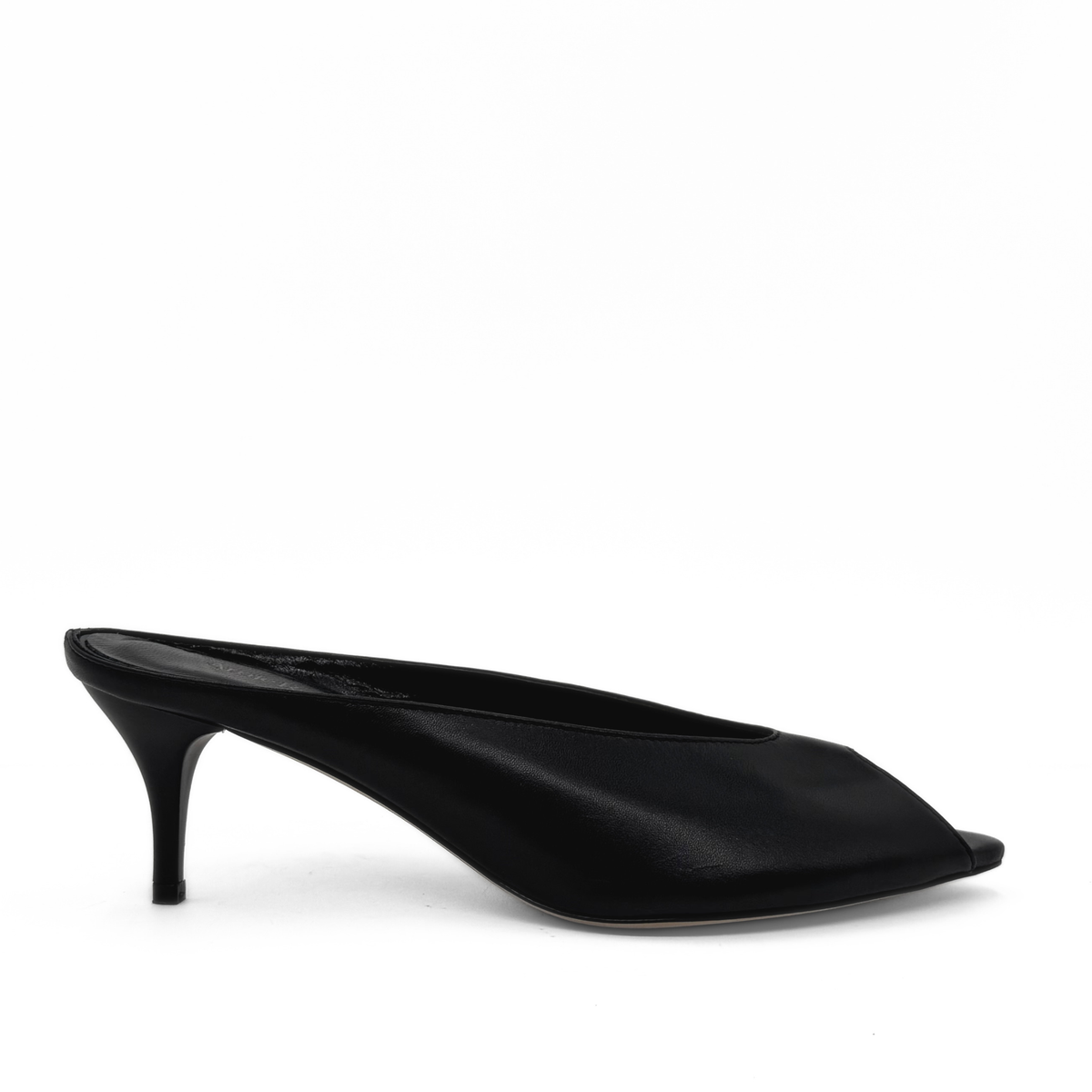 Audrey II Peeptoe Leather Mule