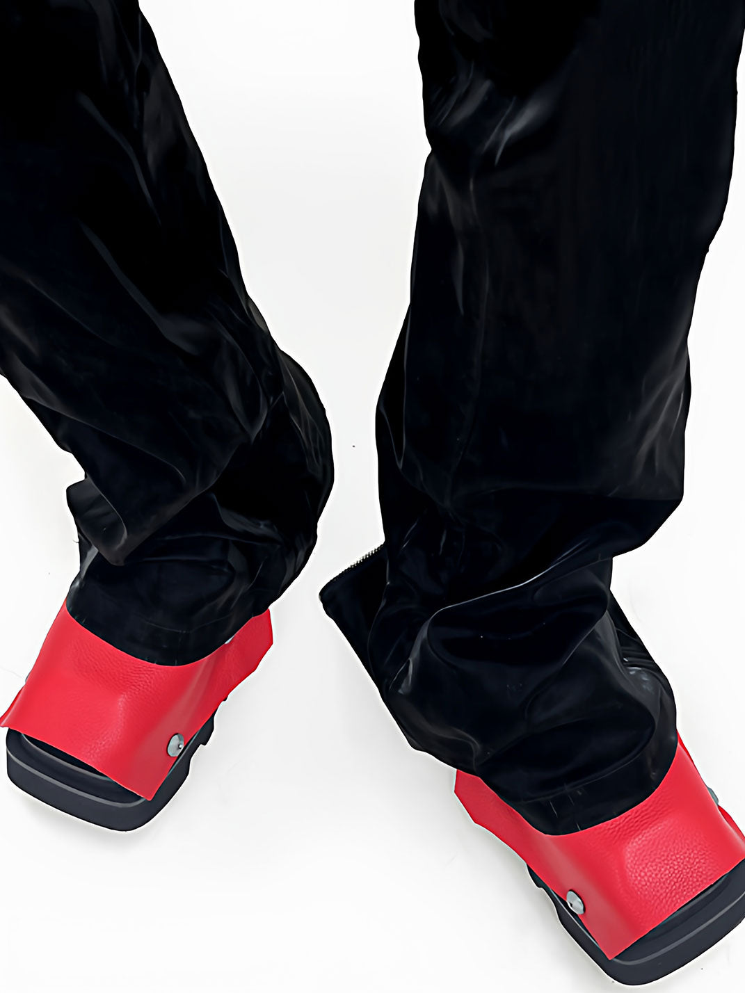 Black Trendy Square-Toe Derby Shoes - Skipkicks