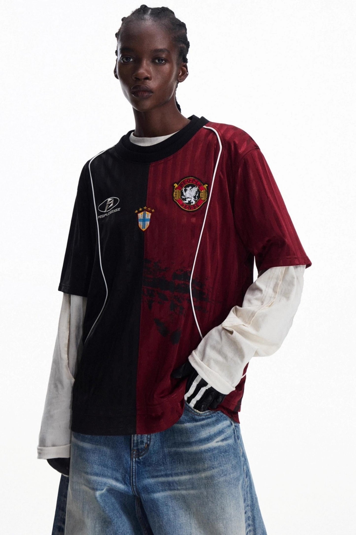 Men's Vintage Crew Neck Jersey Top