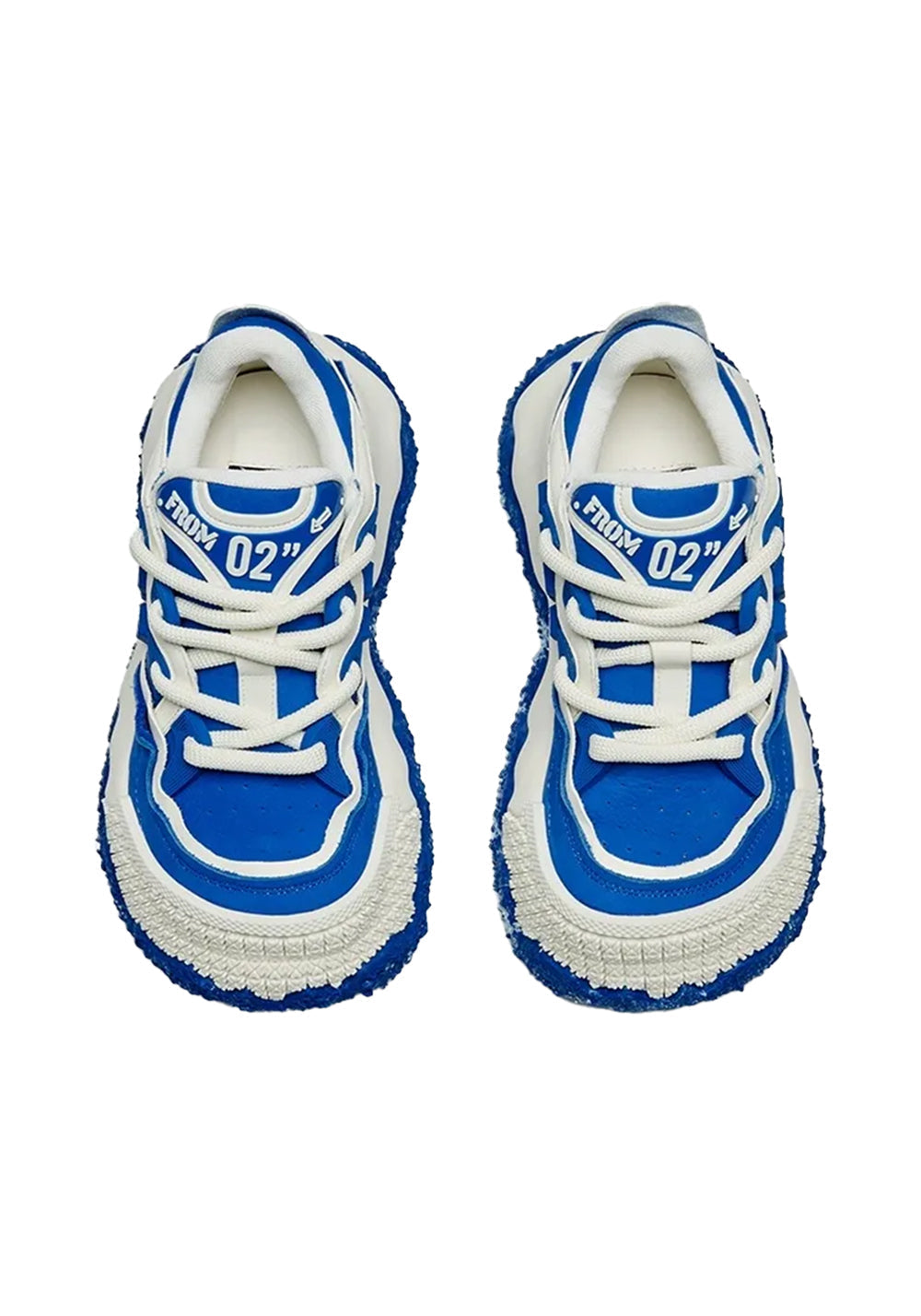 Blue Stellar Nova Chunky Sole Colorblock Sneakers - Skipkicks