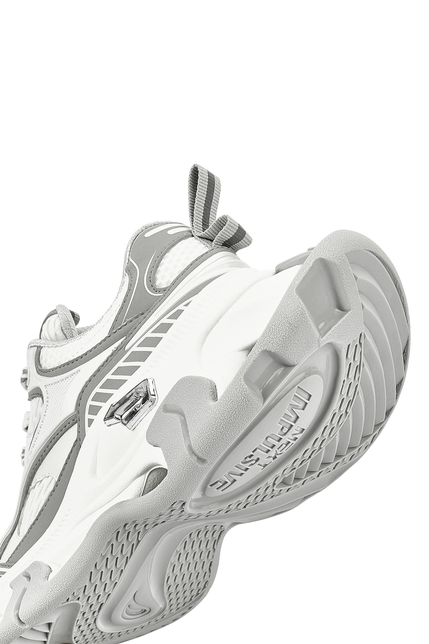 Gray-Teal Papillon Platform Sneakers