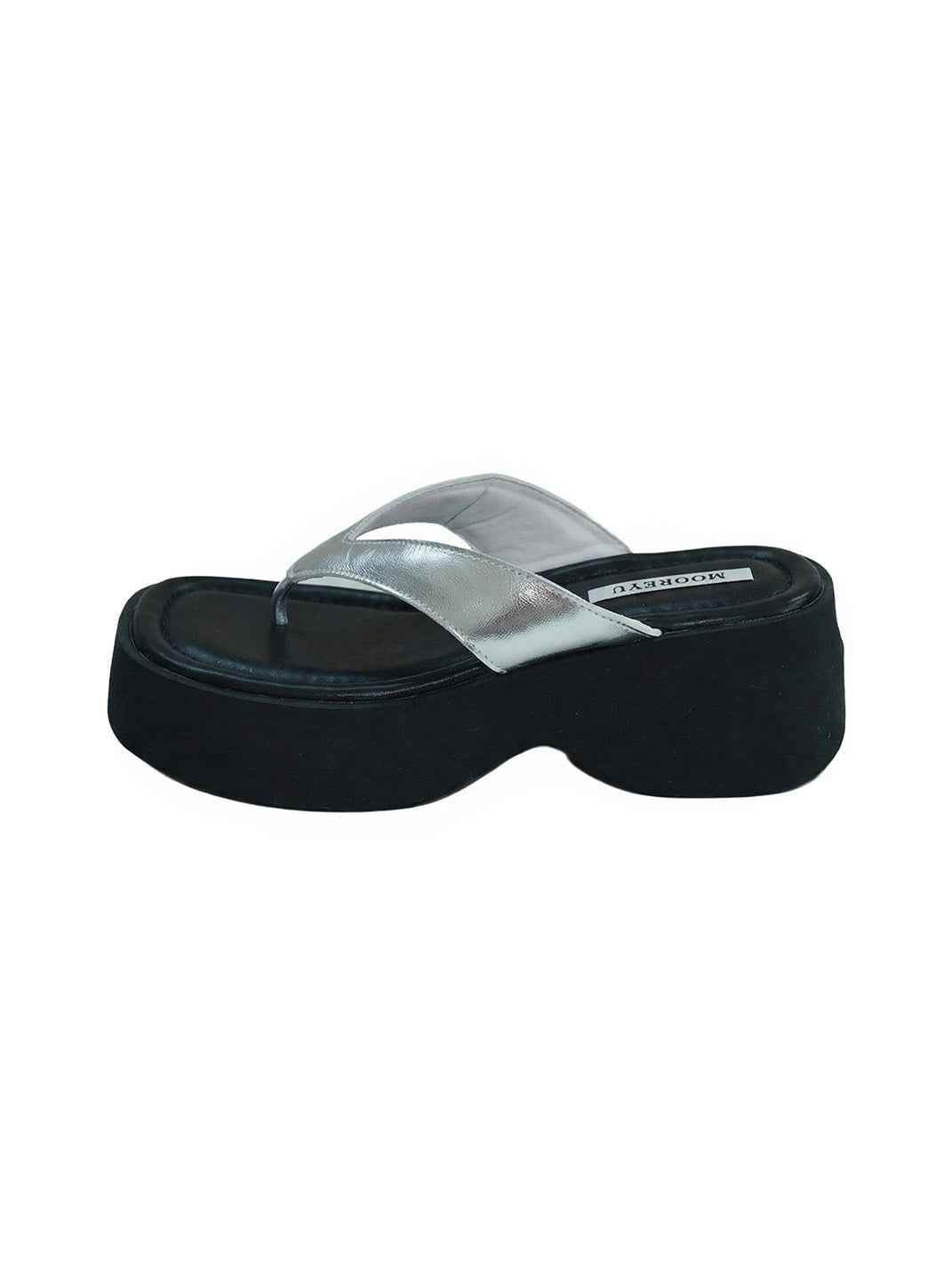 Mooreyu Color-Pop Platform Flip-Flops