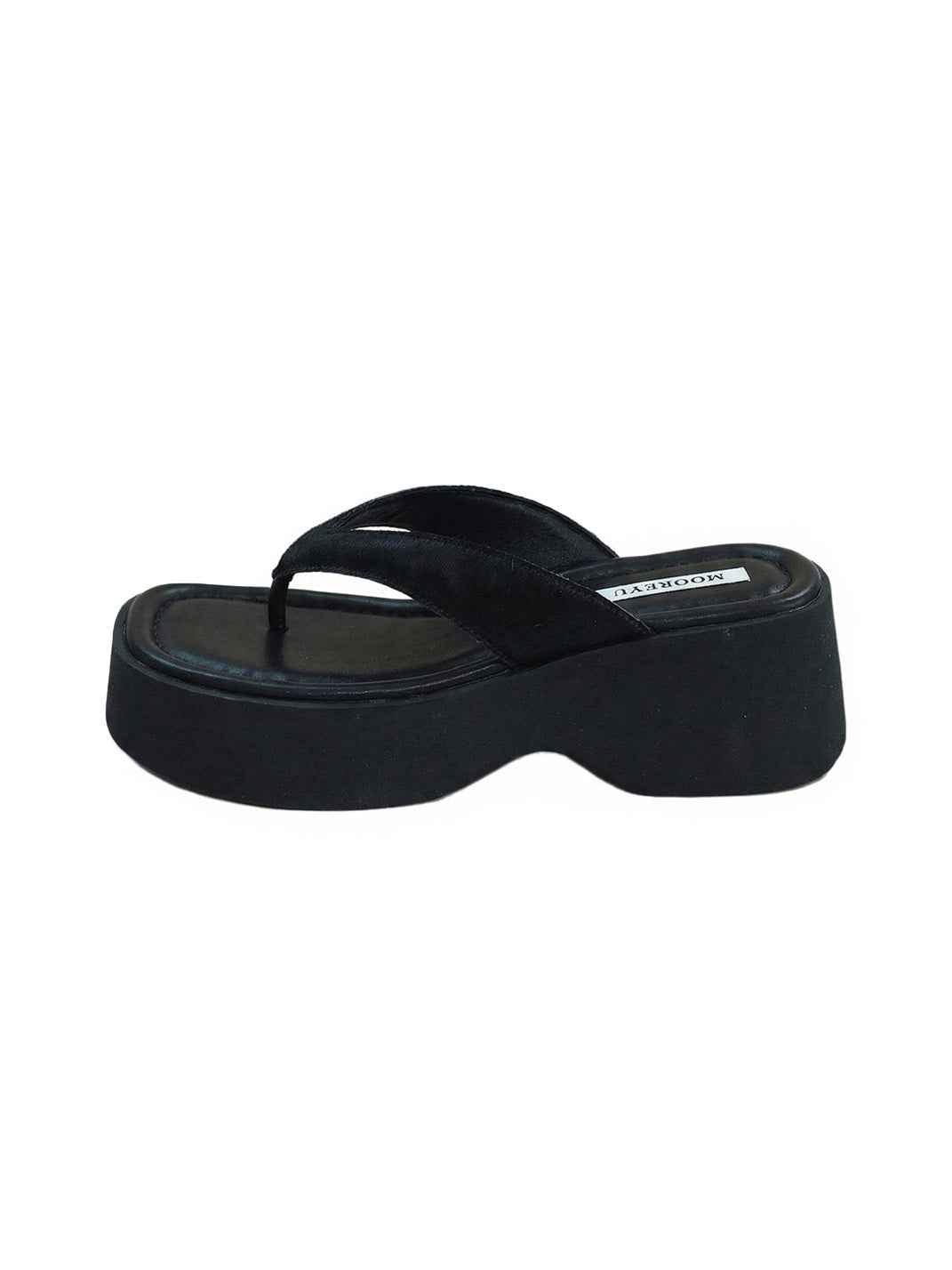 Mooreyu Color-Pop Platform Flip-Flops