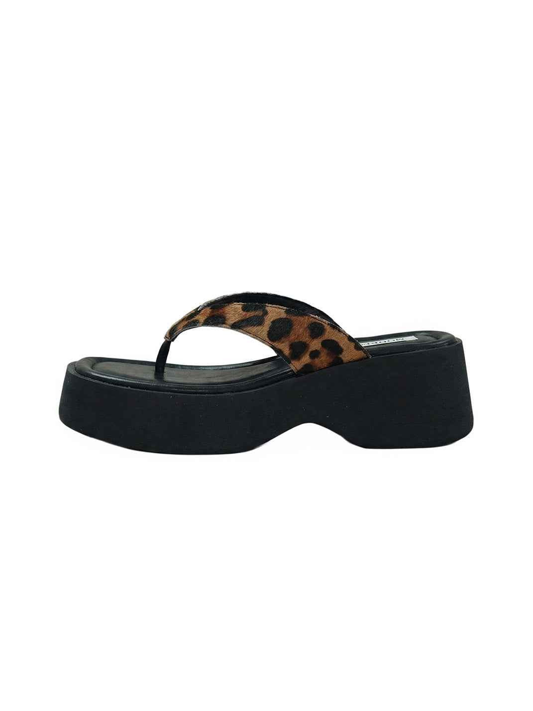Mooreyu Color-Pop Platform Flip-Flops
