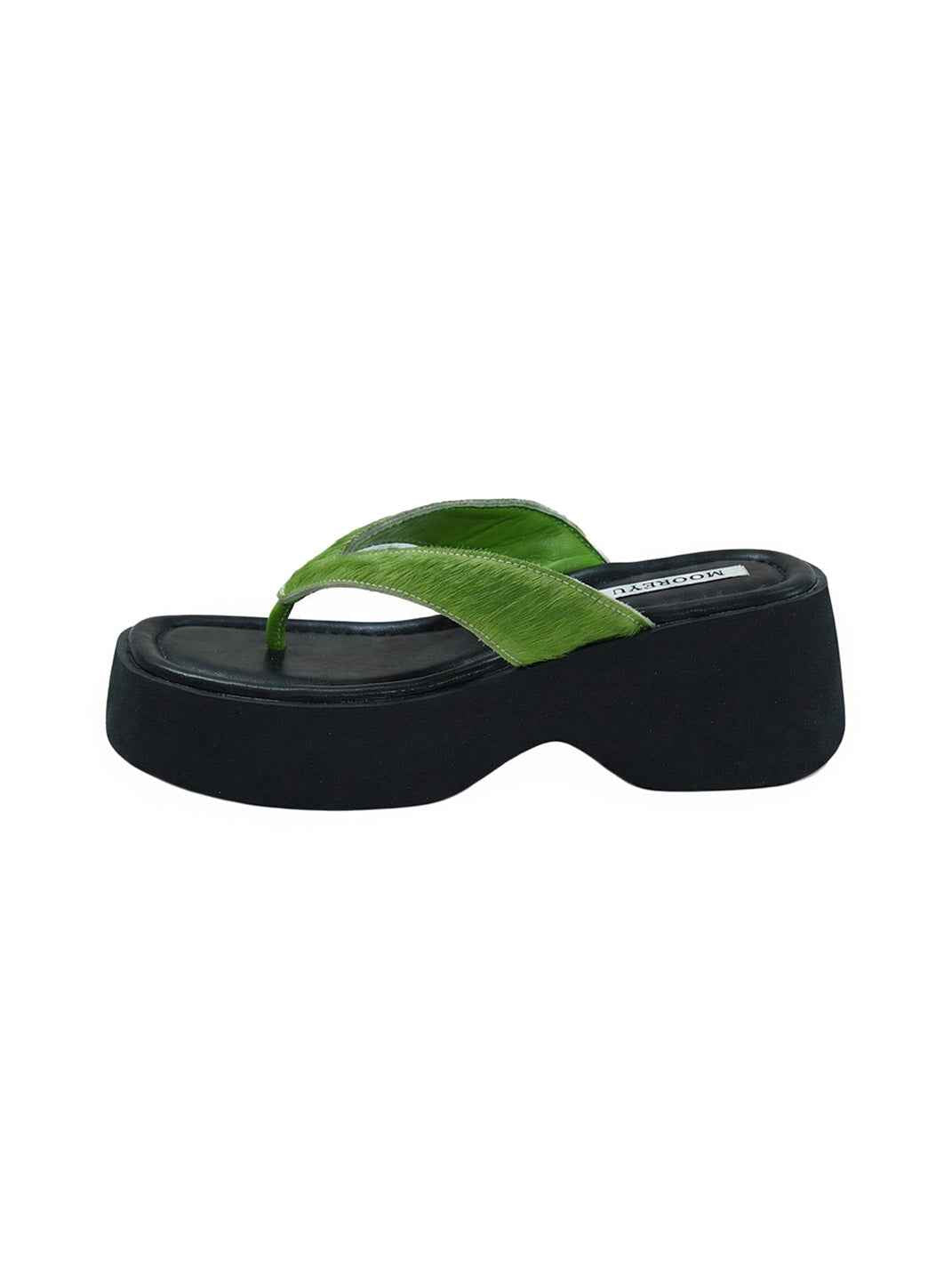Mooreyu Color-Pop Platform Flip-Flops