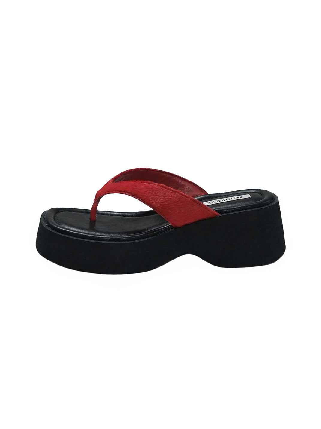 Mooreyu Color-Pop Platform Flip-Flops