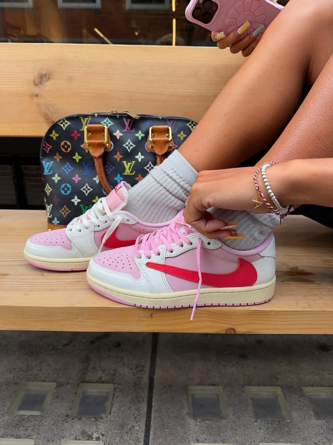 Travis Scott × AJ1 Low 'Shy Pink' - Elevate Your Style