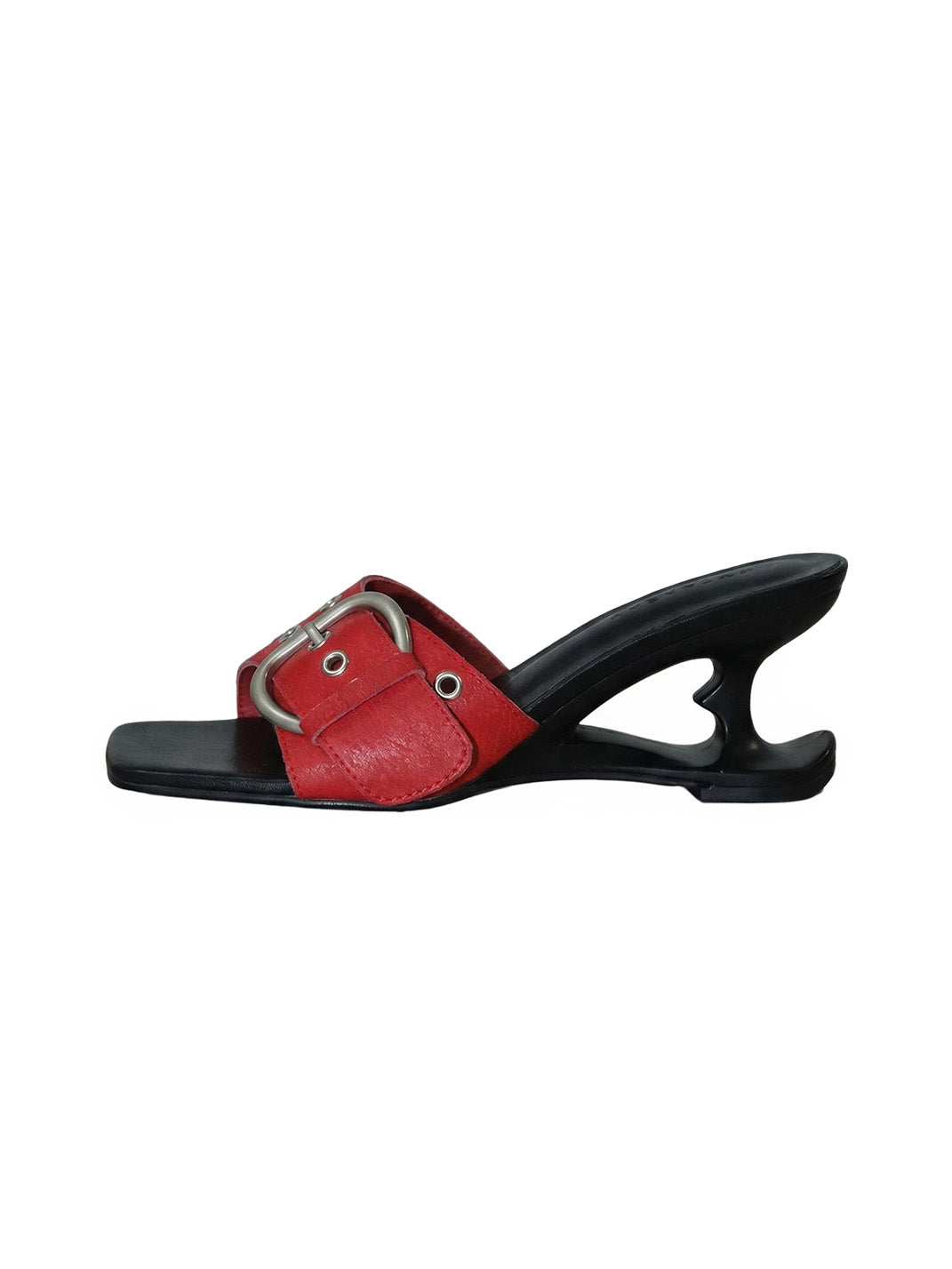 Red Strappy Heeled Sandals - Skipkicks
