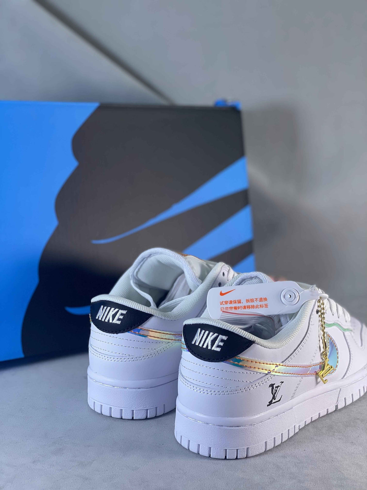 Custom LV x SB Dunk Low DD1391 102 SneakerNational