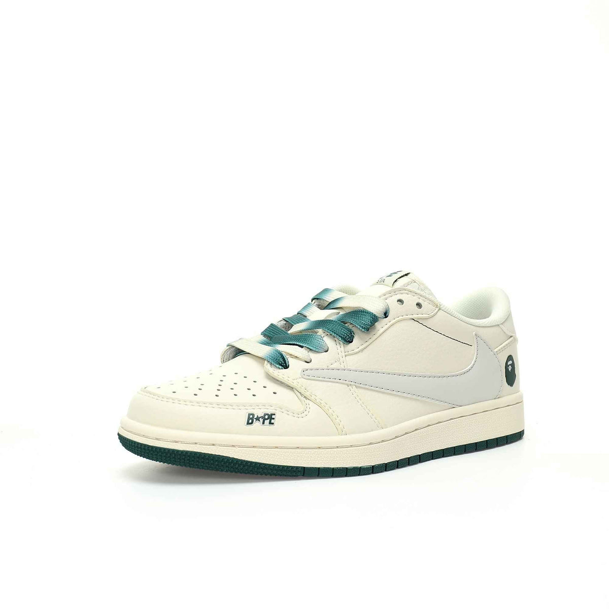 Custom BAPE x Travis Scott x Air Jordan 1 Low OG SneakerNational