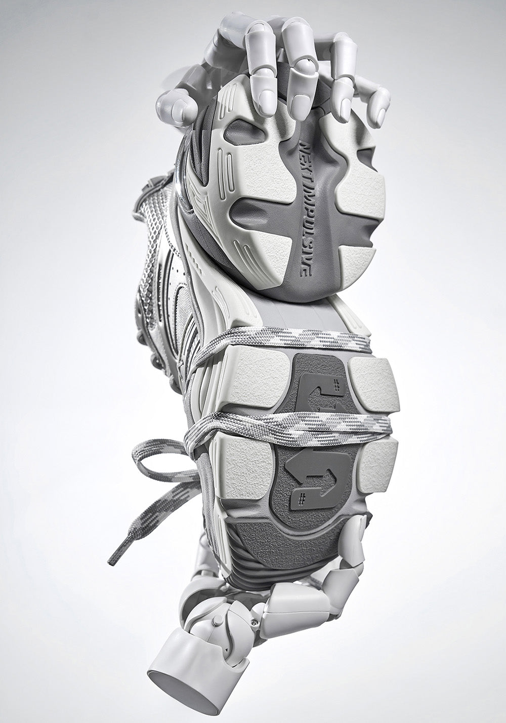 Silver Power Platform Sneakers - Skipkicks