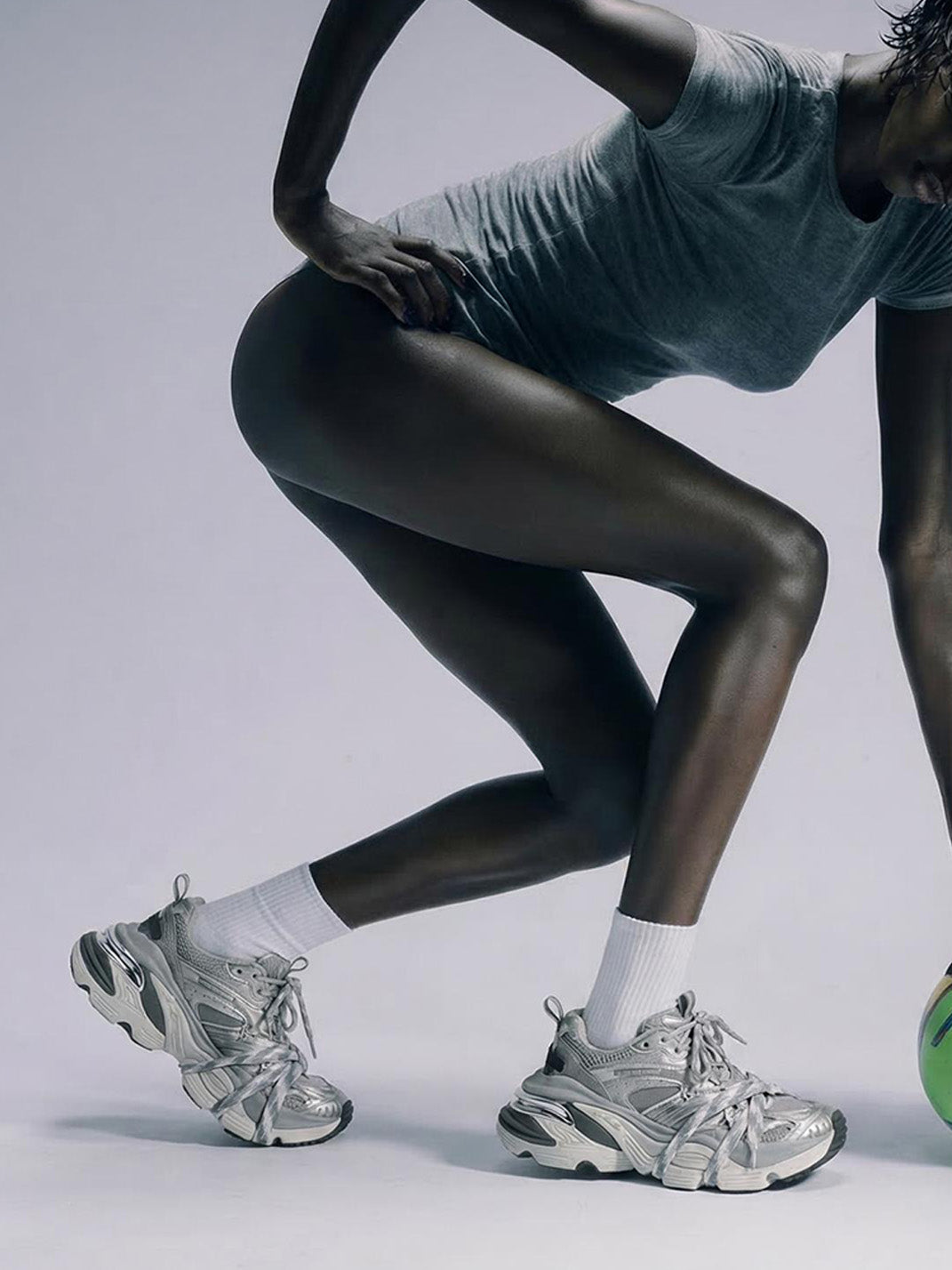 Silver Power Platform Sneakers - Skipkicks