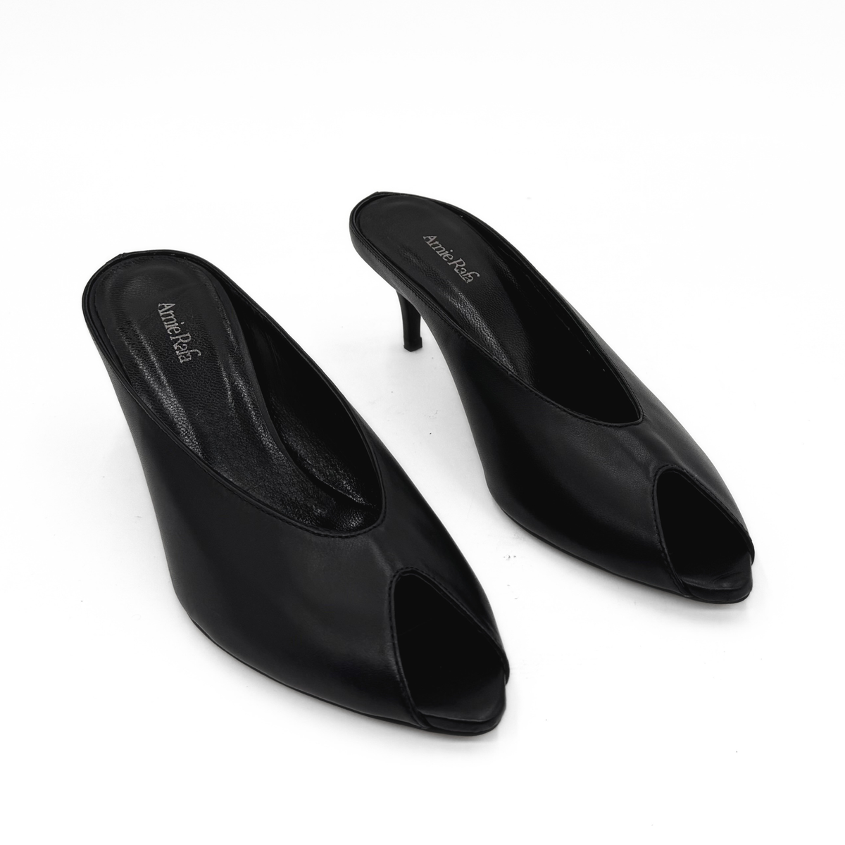 Audrey II Peeptoe Leather Mule