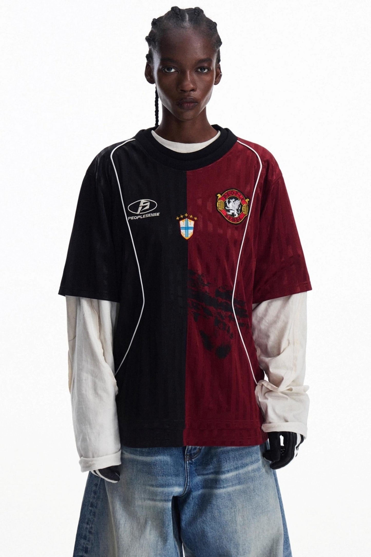 Men's Vintage Crew Neck Jersey Top