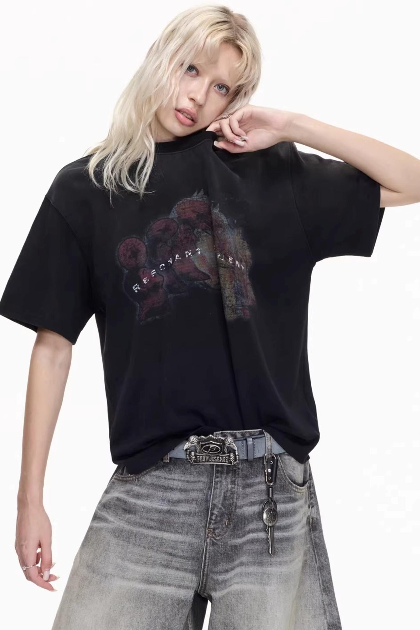 Men's Vintage Distressed Cotton Tee
