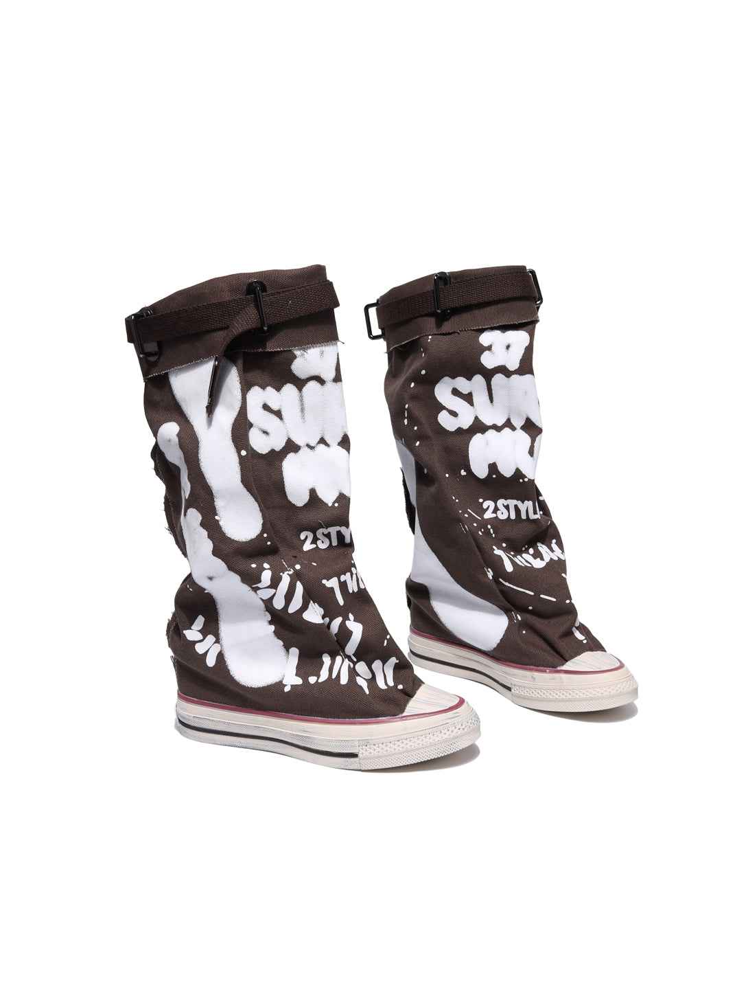 Desert Chunky Platform Lace-Up Tall Boots