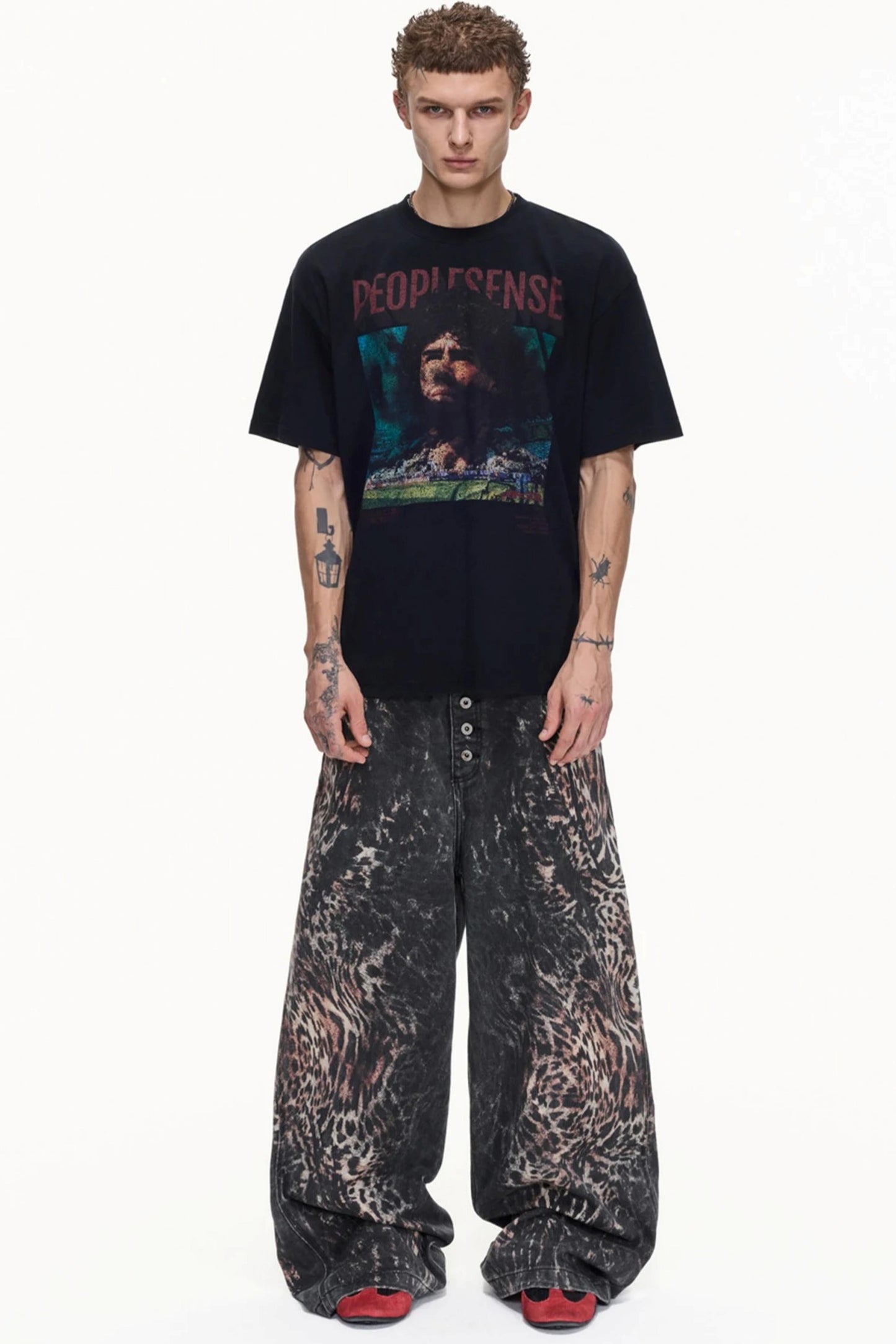 Men's Retro Distressed Cotton Tee
