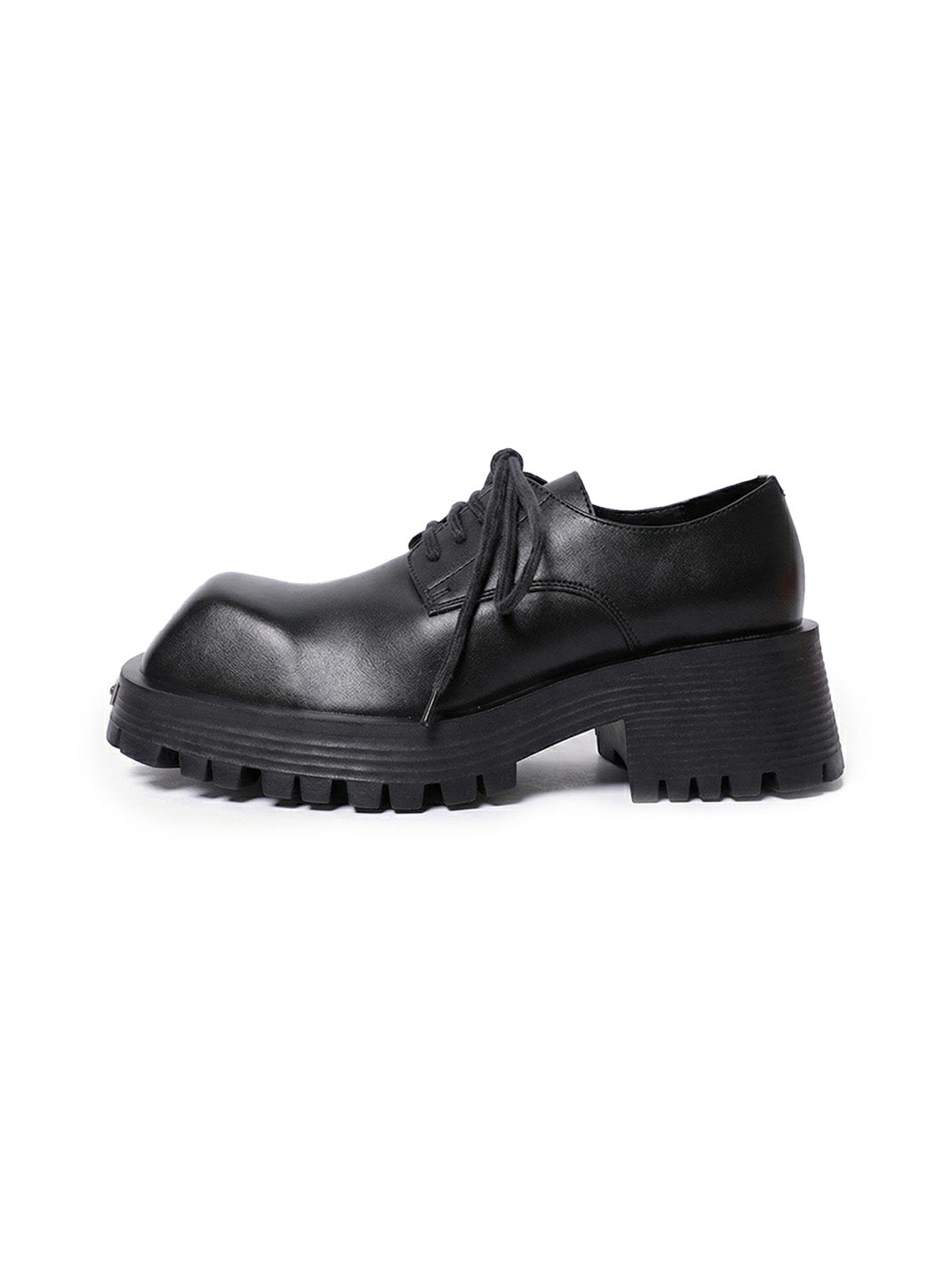 Black Classic Leather Derby Shoes
