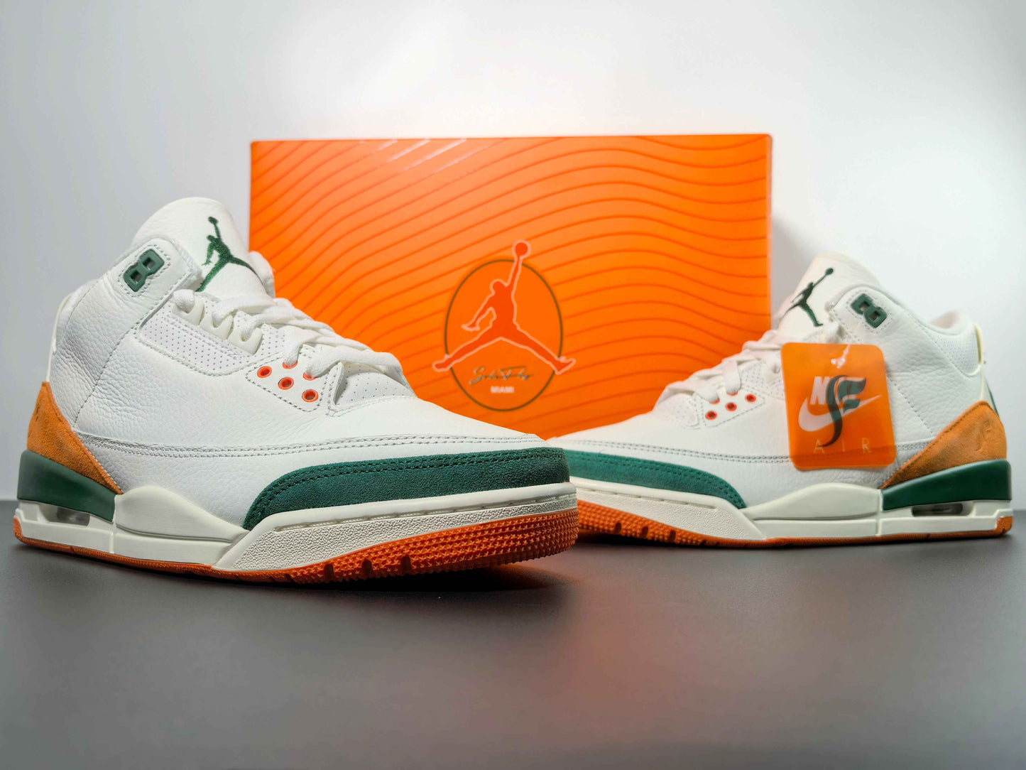 Miami Labor Edition Retro 3 - Limited Artisan Streetwear High-Tops