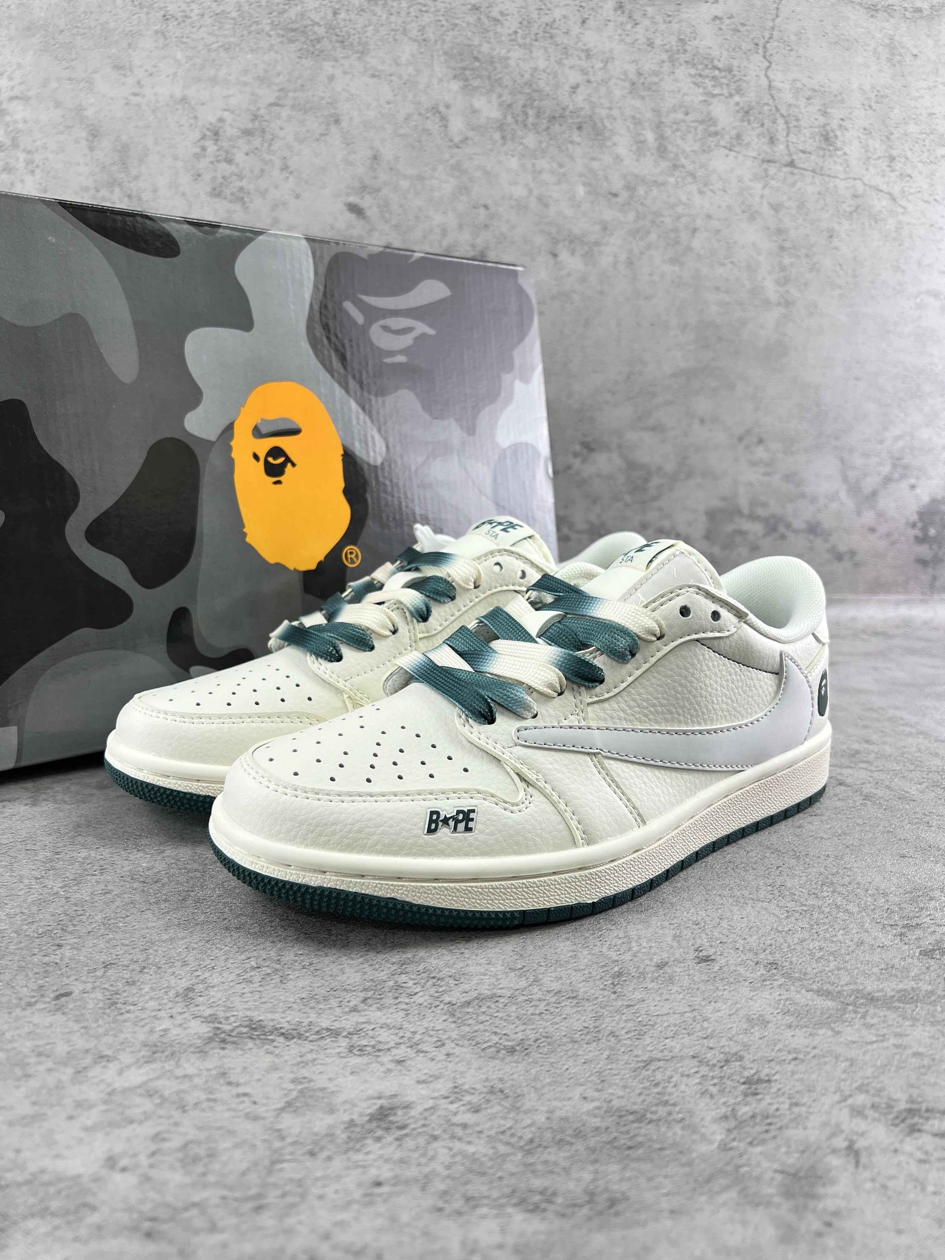 Custom Travis Scott x Air Jordan 1 x Bape XY2688 100