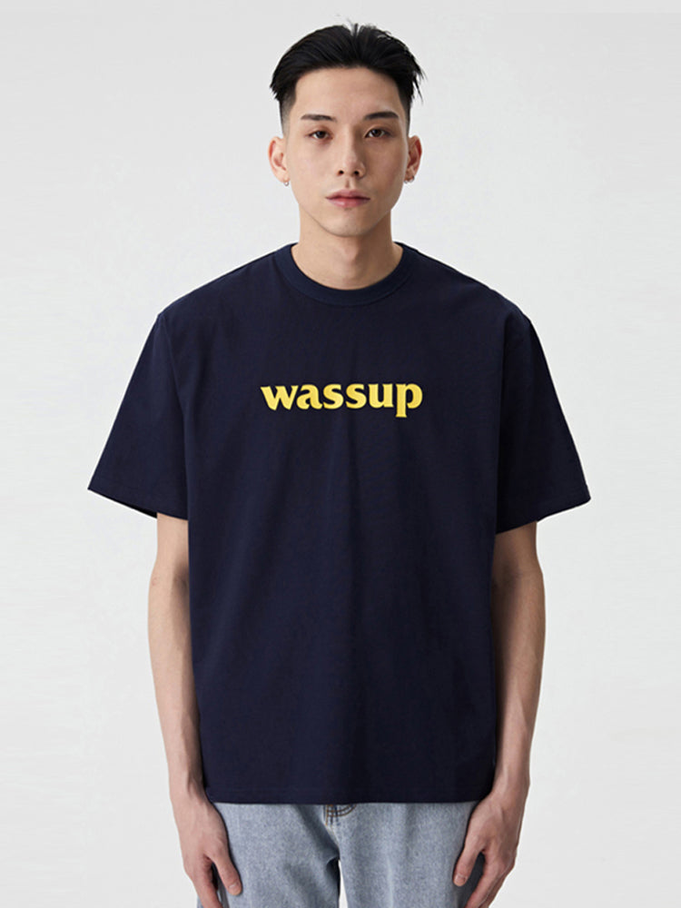 Bold Big Logo Print Basic Tee