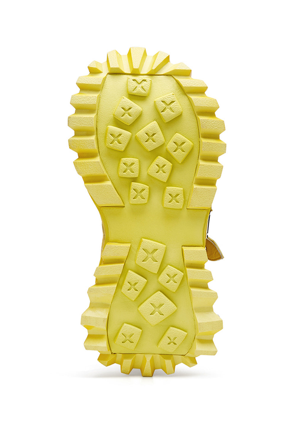 Yellow Metallic Punk Platform Sandals - Skipkicks