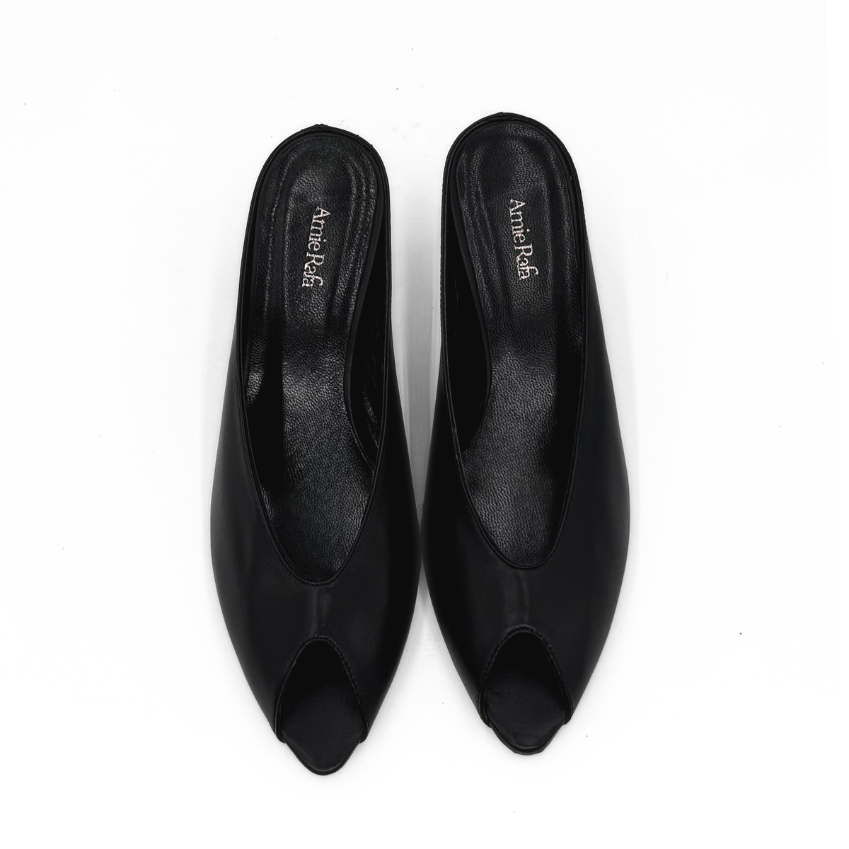 Audrey II Peeptoe Leather Mule