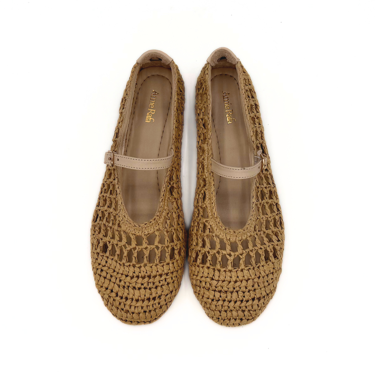 Elaina Raffia Mary Janes