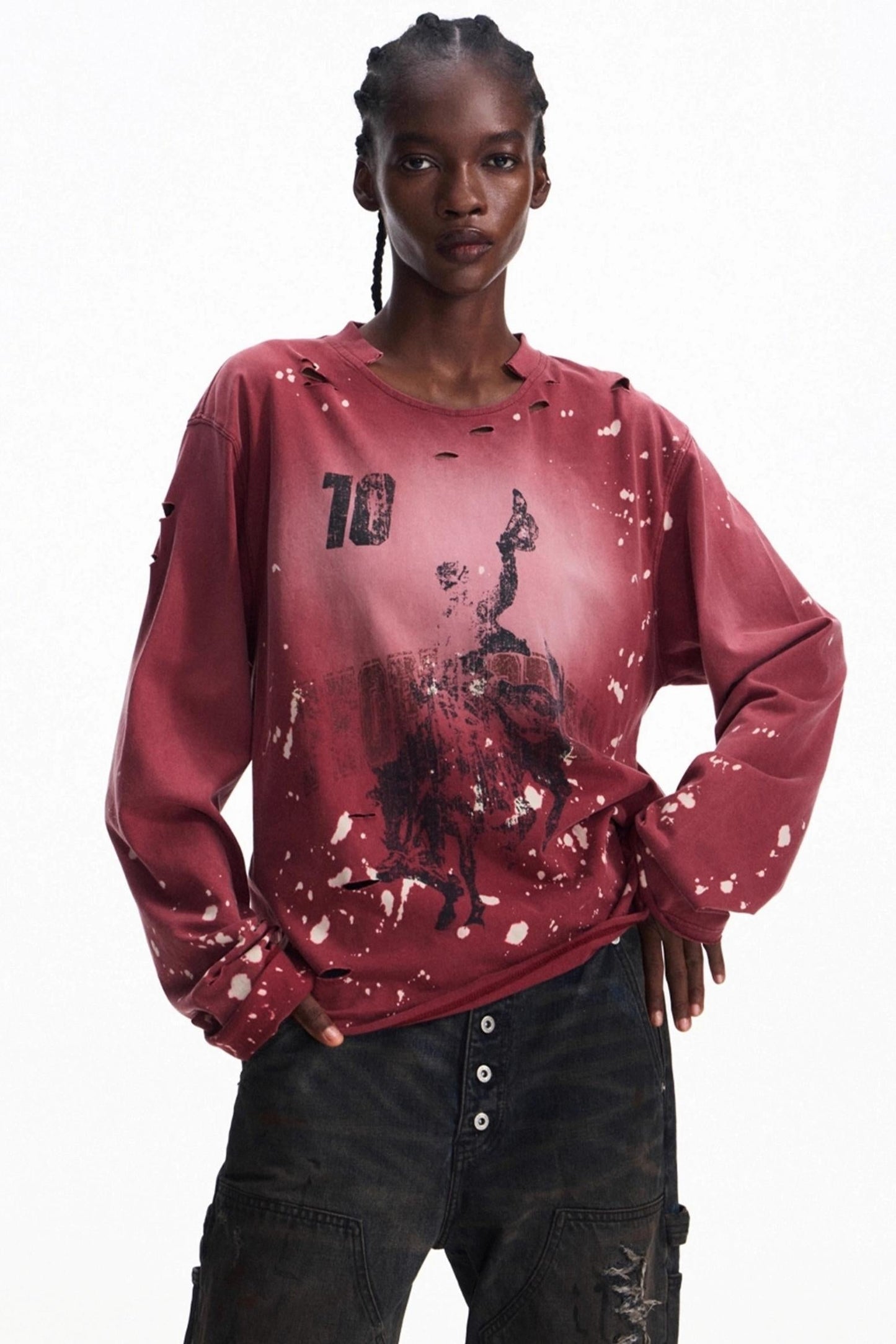 Men's Vintage Ink Long-Sleeve T-Shirt