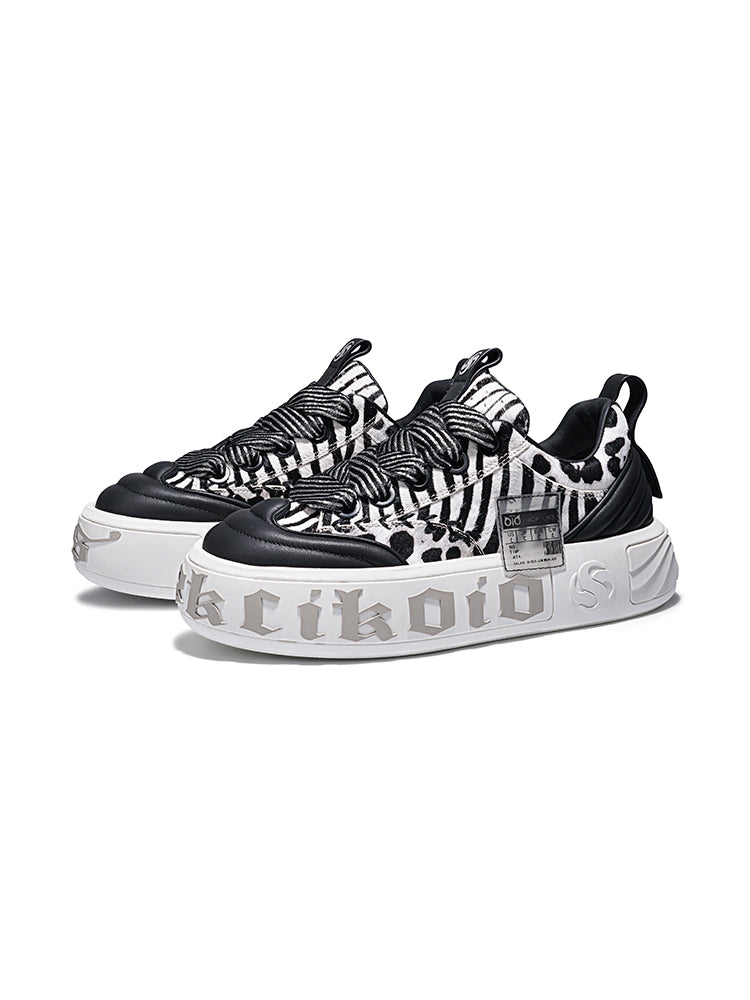Leopard Animal-World Chunky Skate Sneakers - Skipkicks