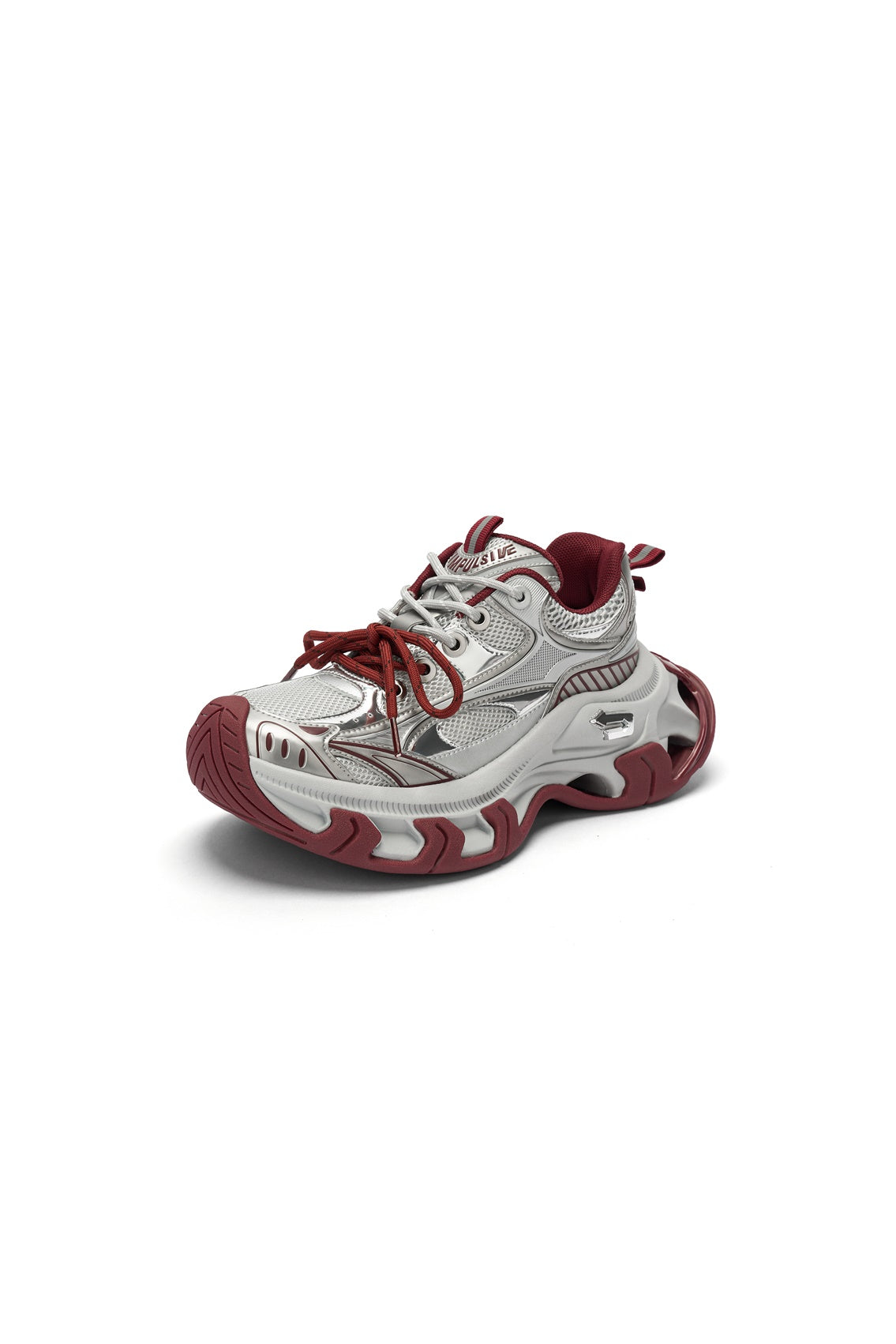 Red Papillon Platform Sneakers