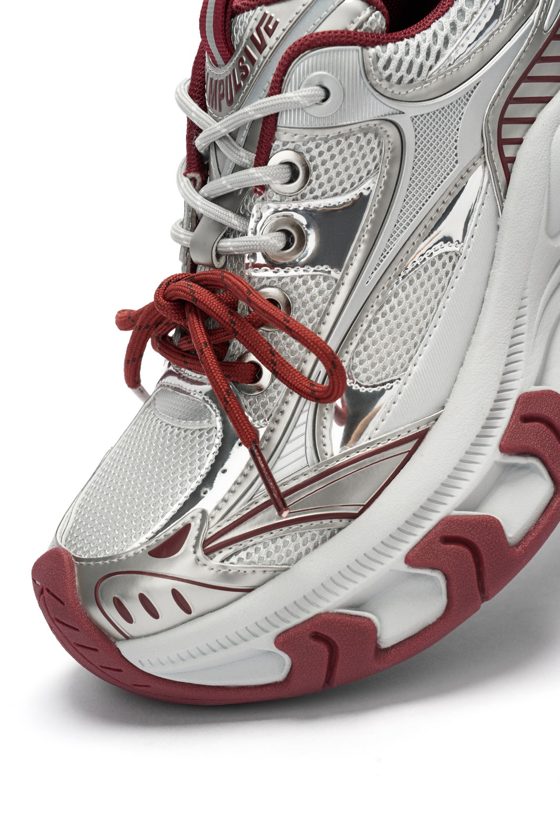 Red Papillon Platform Sneakers
