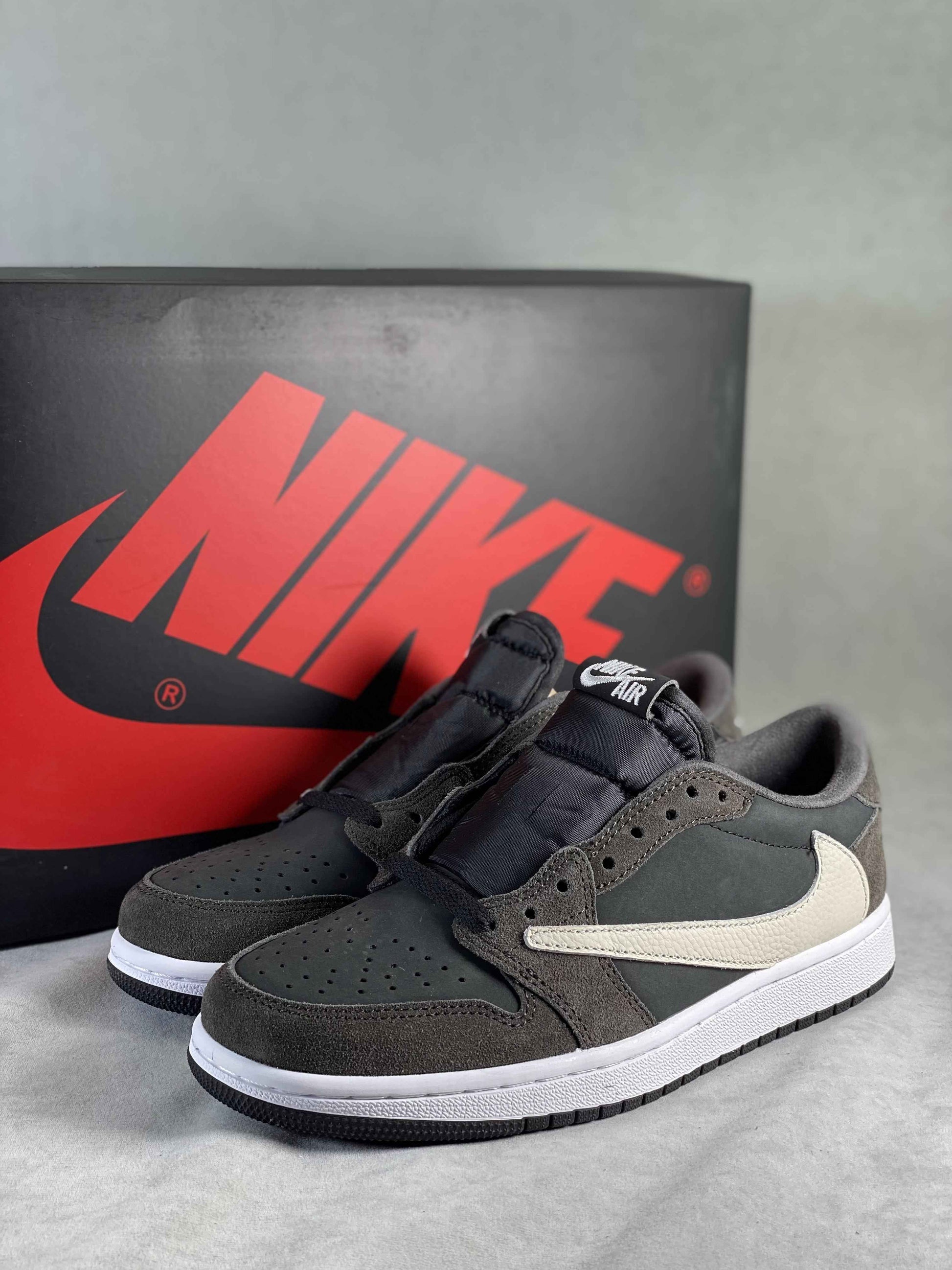 Custom Air Jordan 1 Low Travis Scott x Fragment CQ4277 003 Sneakers