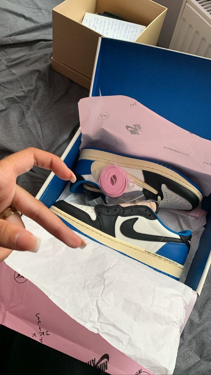 Custom Air Jordan 1 Low Fragment x T-Scott - DM7866-140 SneakerNational