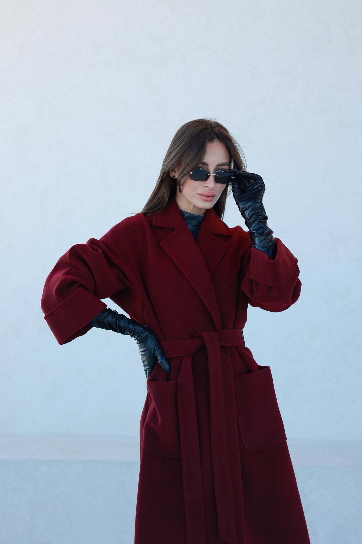 Angelina Cashmere Wool Blend Overcoat