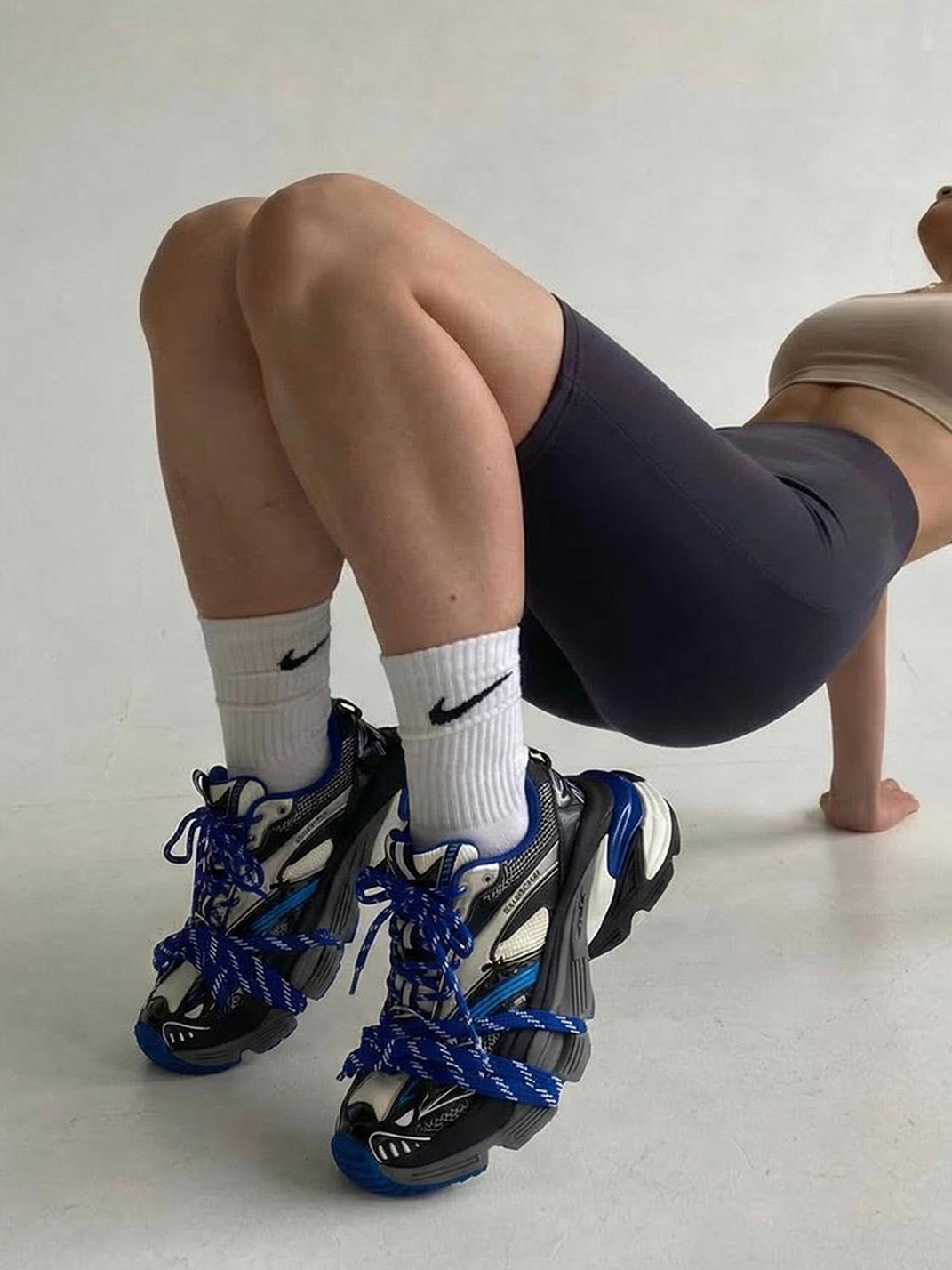 Blue Power Platform Sneakers