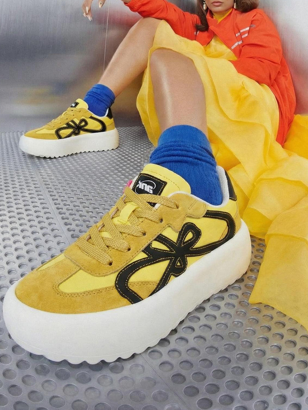 Lucky Four-Leaf Chunky Platform Sneakers - Skipkicks