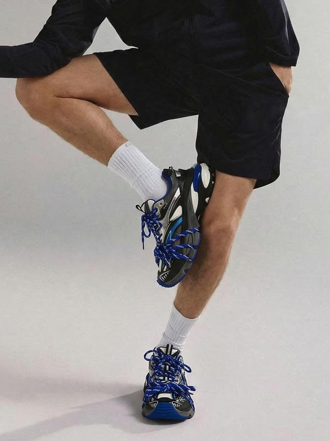 Blue Power Platform Sneakers