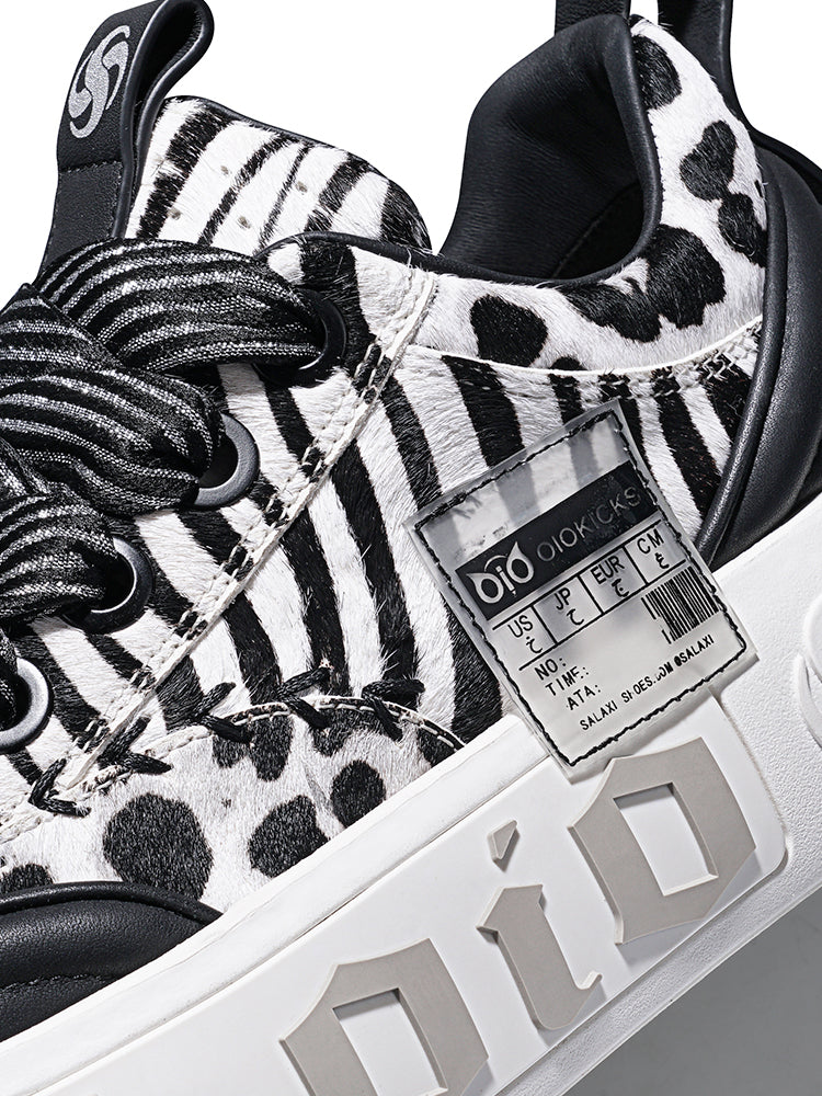 Leopard Animal-World Chunky Skate Sneakers - Skipkicks