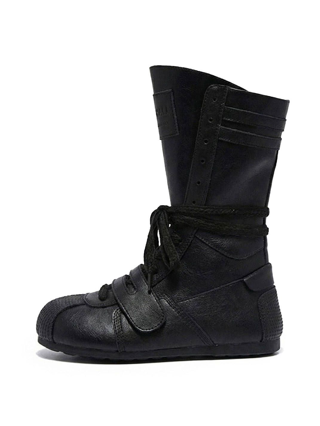 Black Knock Out Pro Leather Boxer Boots - Skipkicks
